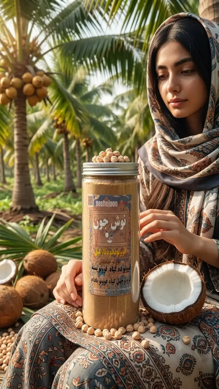 قاووت نخود نارگیل الماسی